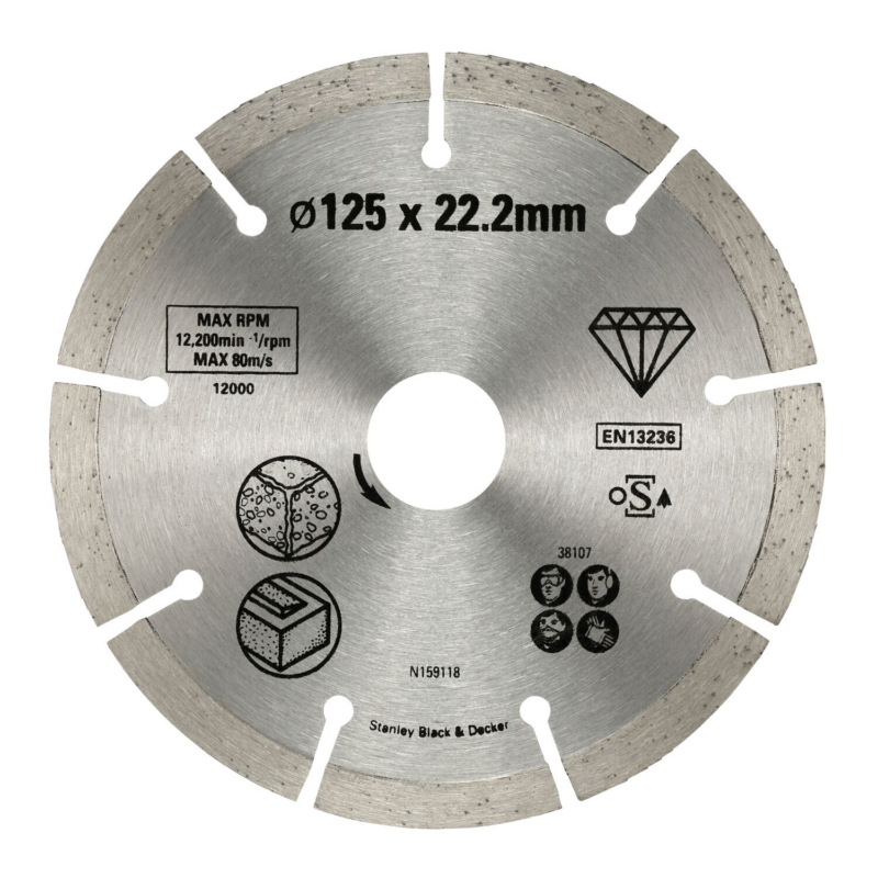 STA38107-XJ-1 Stanley demantsskífa 125mm